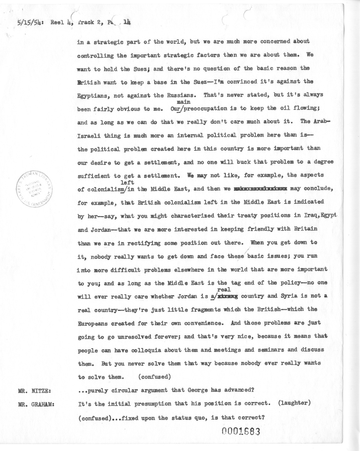 Transcript of Princeton Seminar Discussion, Reel 4, Track 2