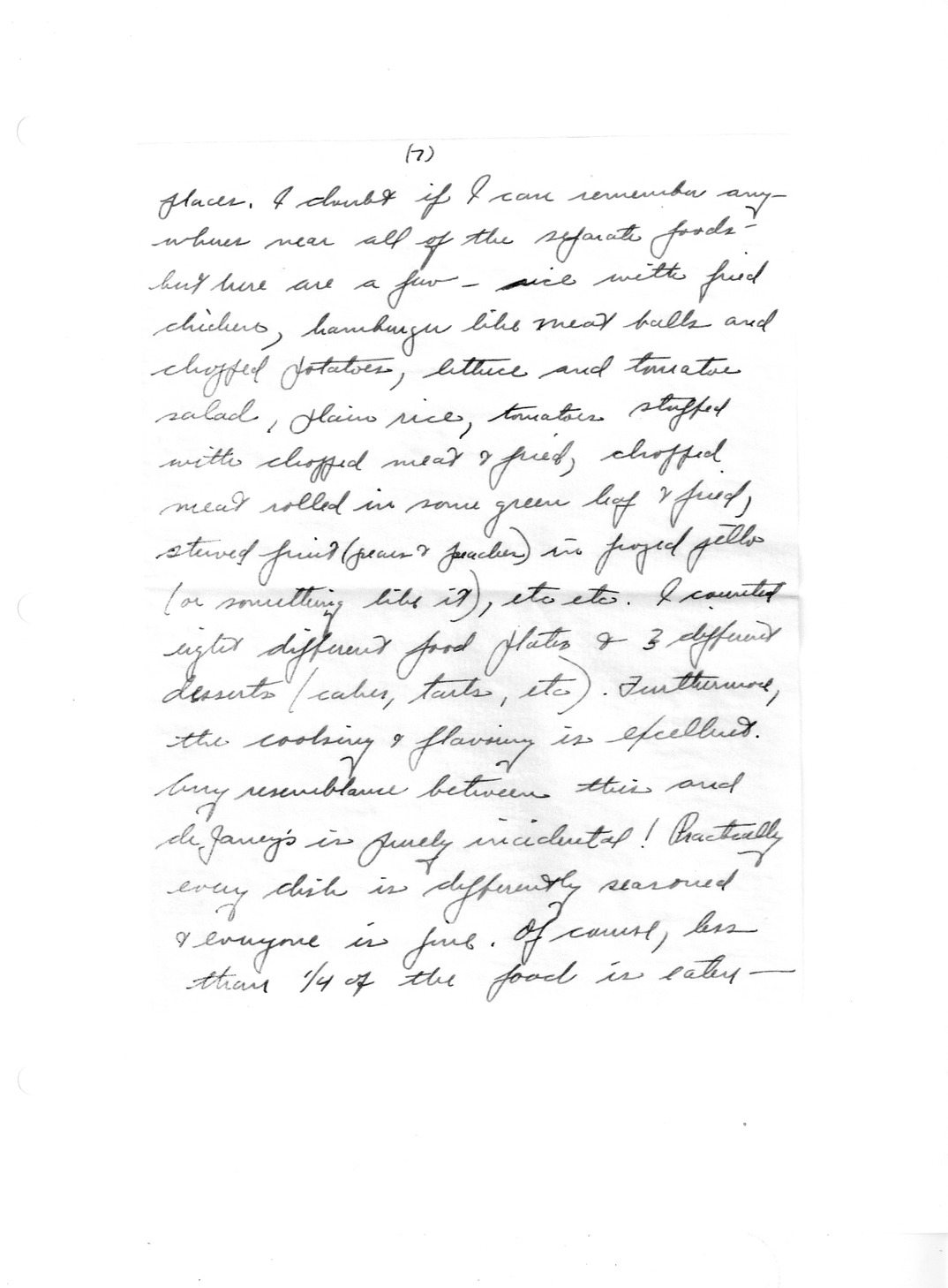 Handwritten Letter from Dr. Darrell Crain to Louise Crain