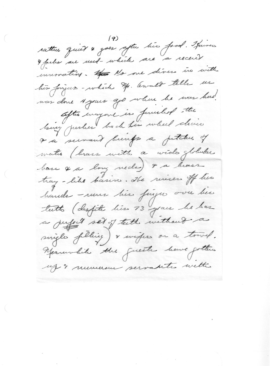 Handwritten Letter from Dr. Darrell Crain to Louise Crain