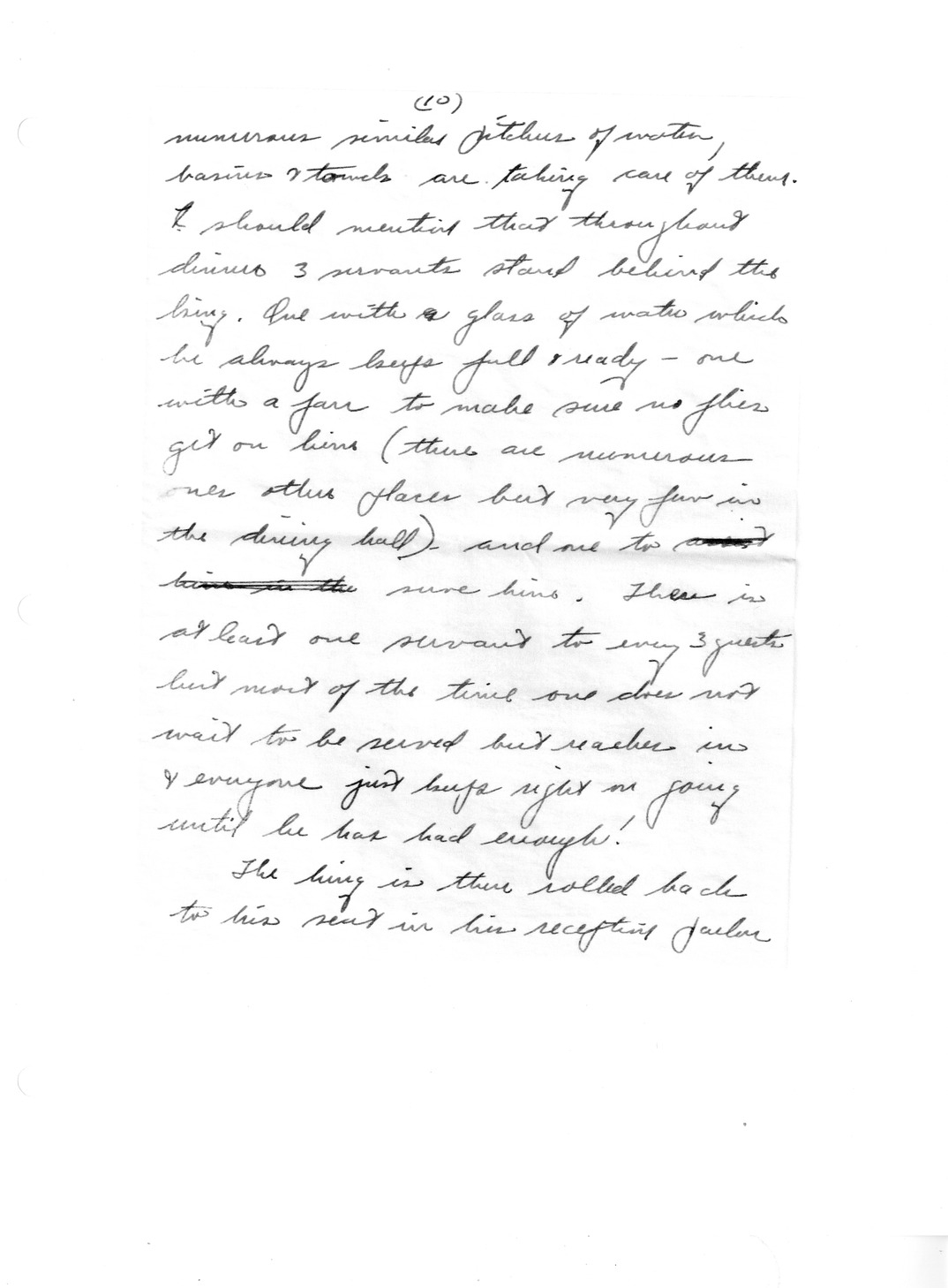 Handwritten Letter from Dr. Darrell Crain to Louise Crain