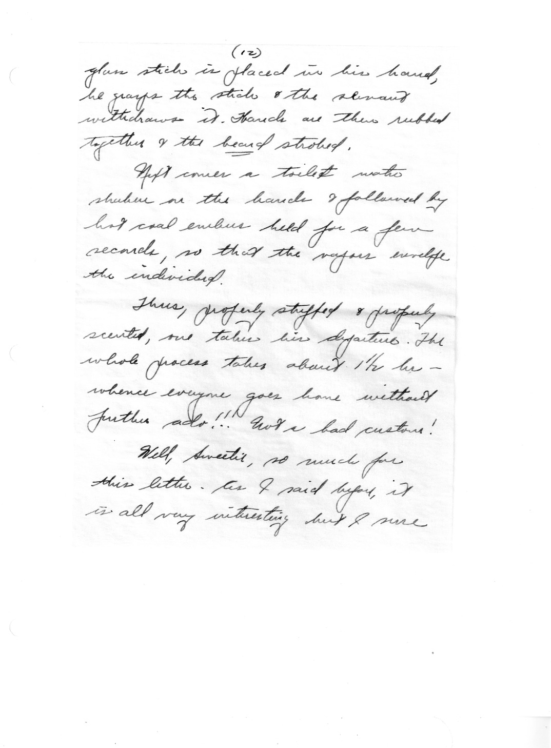Handwritten Letter from Dr. Darrell Crain to Louise Crain
