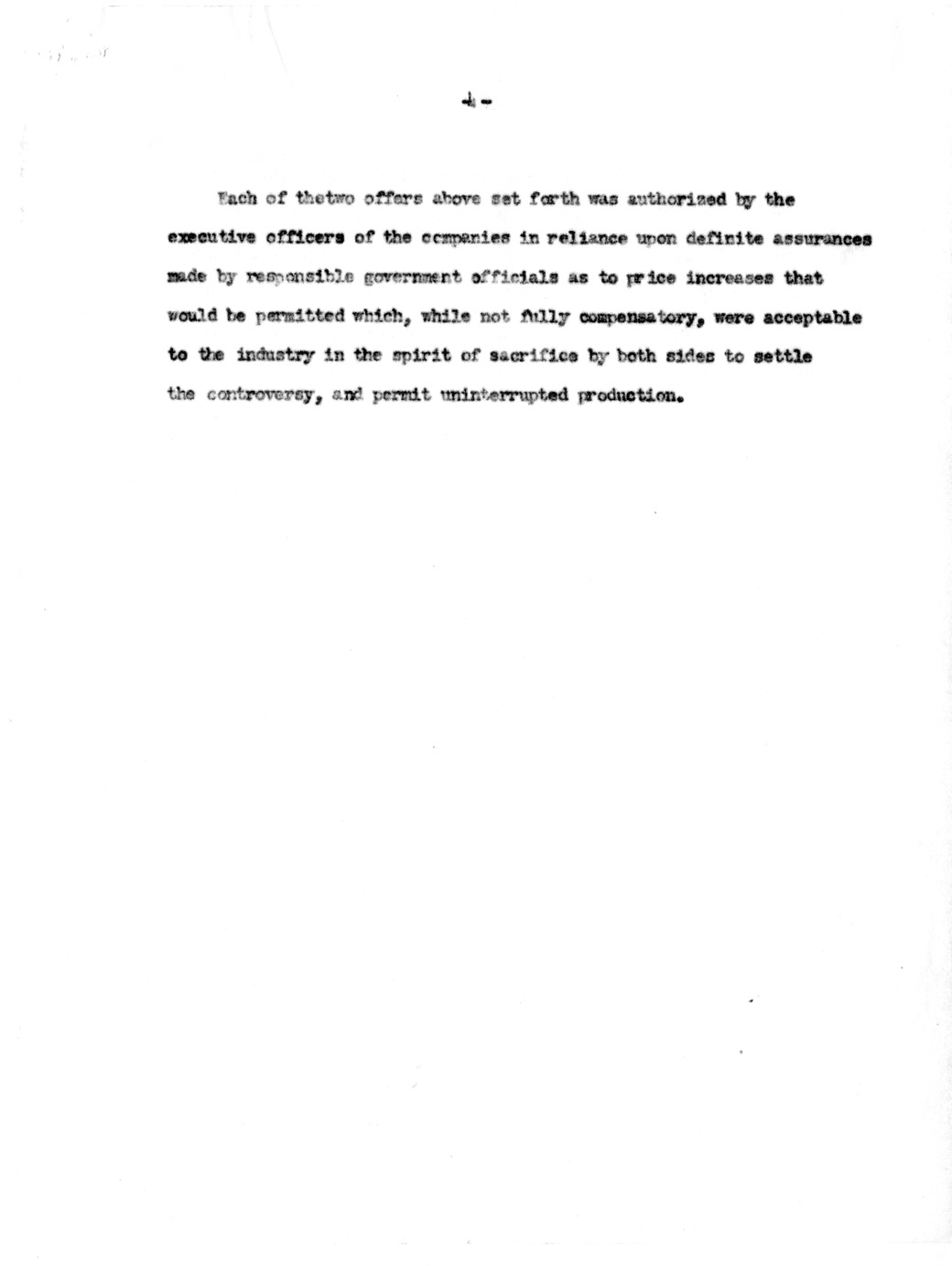 Memorandum Prepared by Industry Members at the Request of Dr. John Steelman