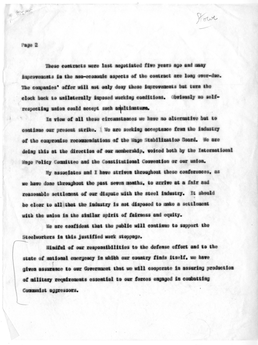 Statement of Phillip Murray with Related Material