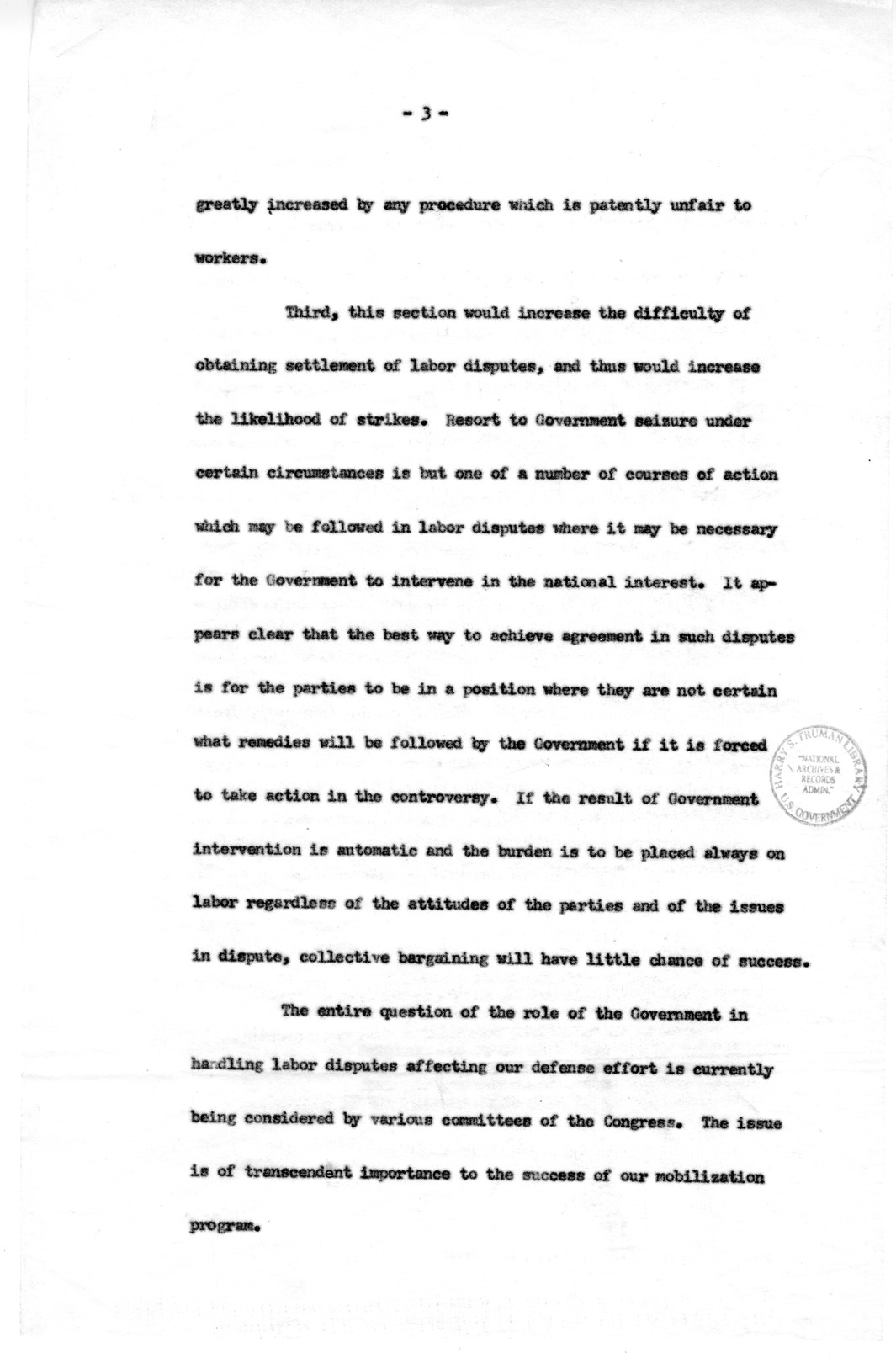 Letter to Congressman Michael Feighan with Related Material