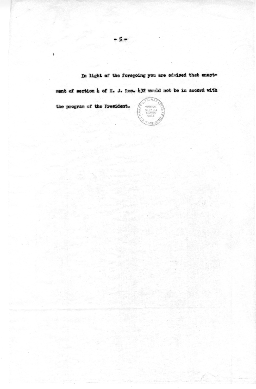 Letter to Congressman Michael Feighan with Related Material