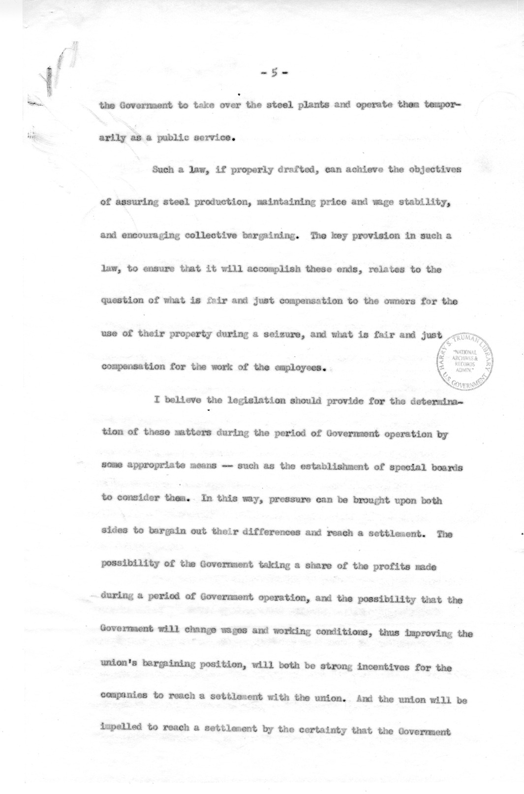 Letter to Congressman Michael Feighan with Related Material