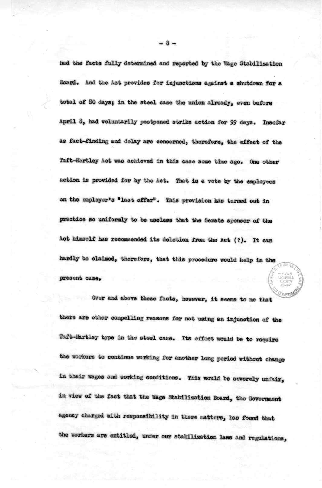 Letter to Congressman Michael Feighan with Related Material