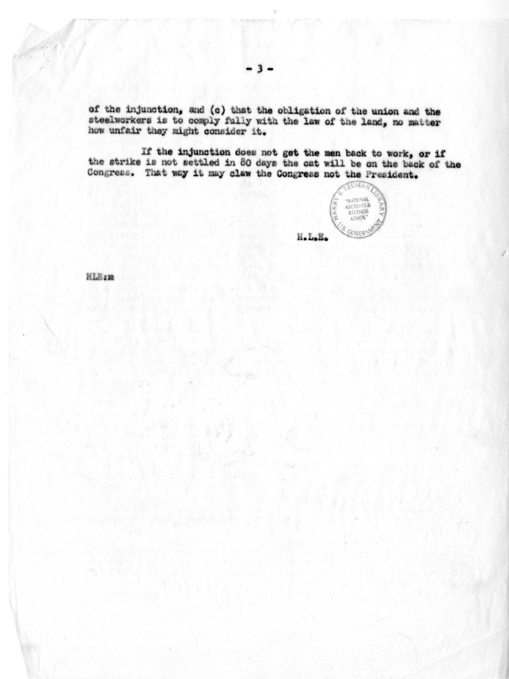 Memorandum from Milton Kayle to David Stowe, with Attachment