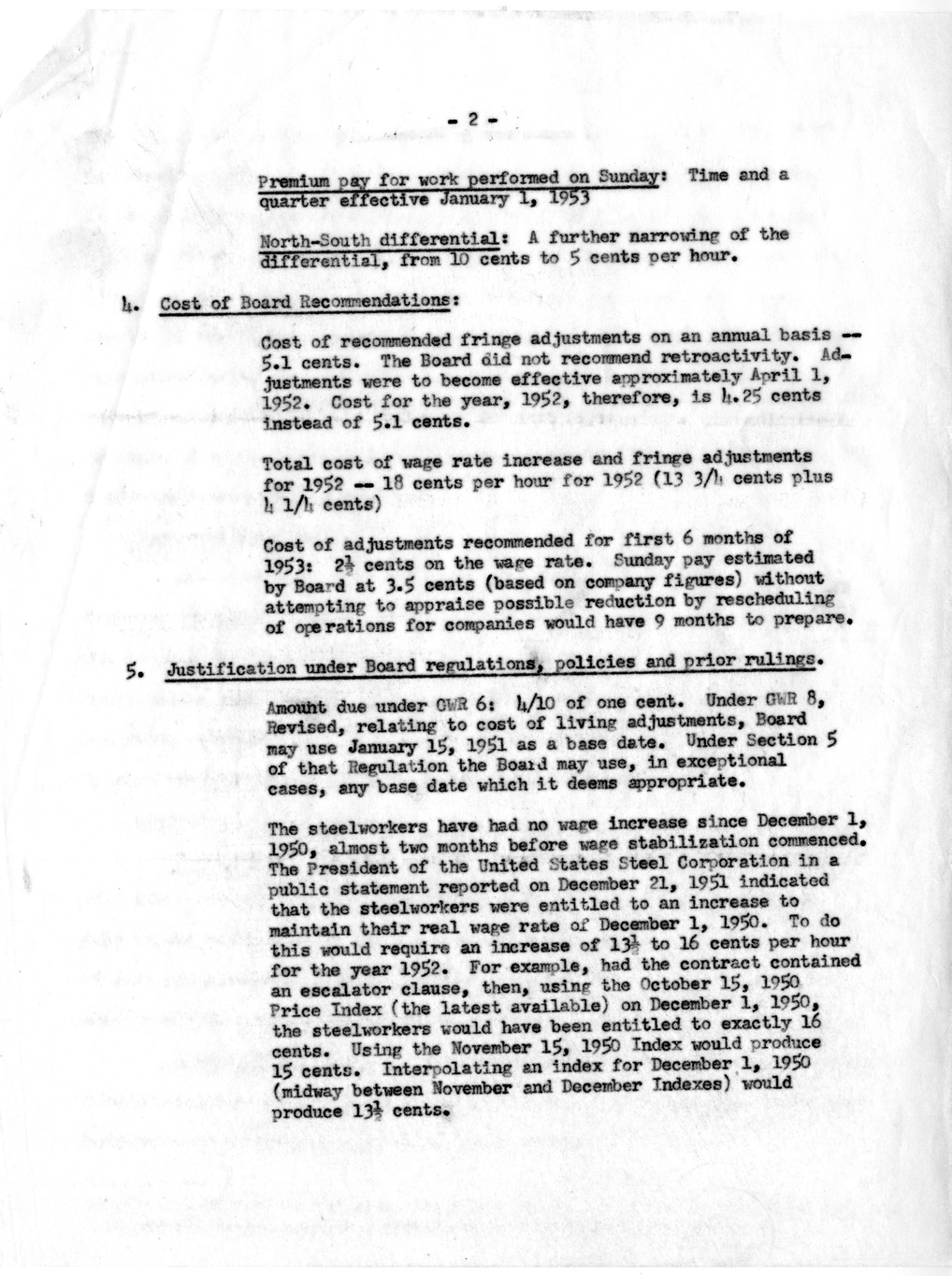 Memorandum from Nathan P. Feinsinger to John R. Steelman