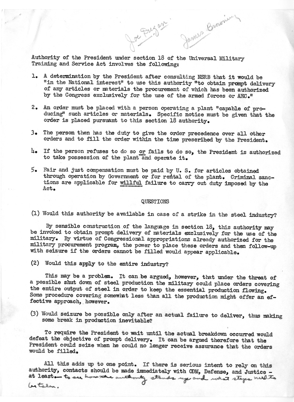 Memorandum from Milton Kayle to David Stowe, with Attachment