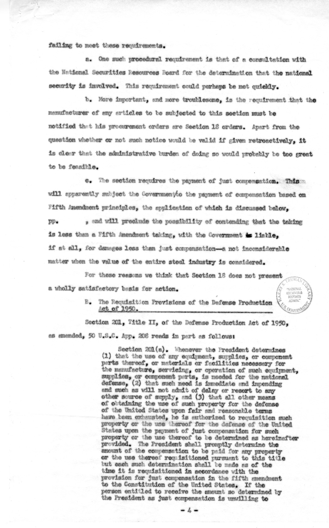 Memorandum to Assistant Attorney General Holmes Baldridge