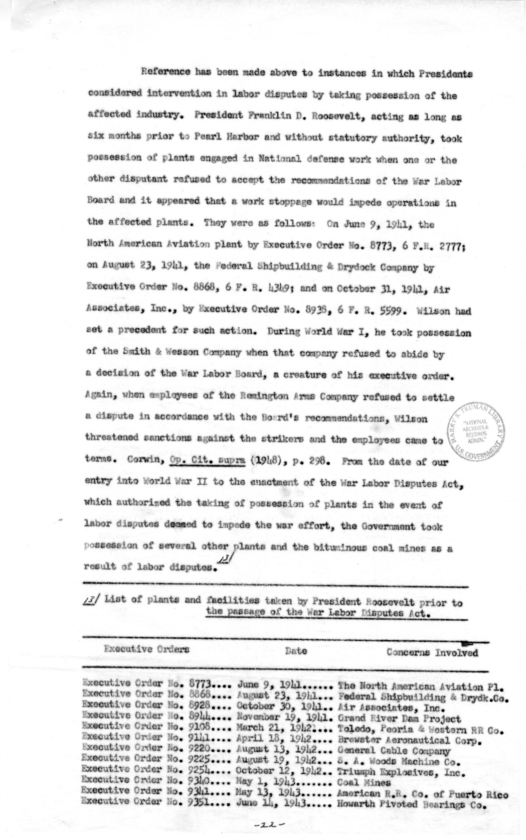 Memorandum to Assistant Attorney General Holmes Baldridge
