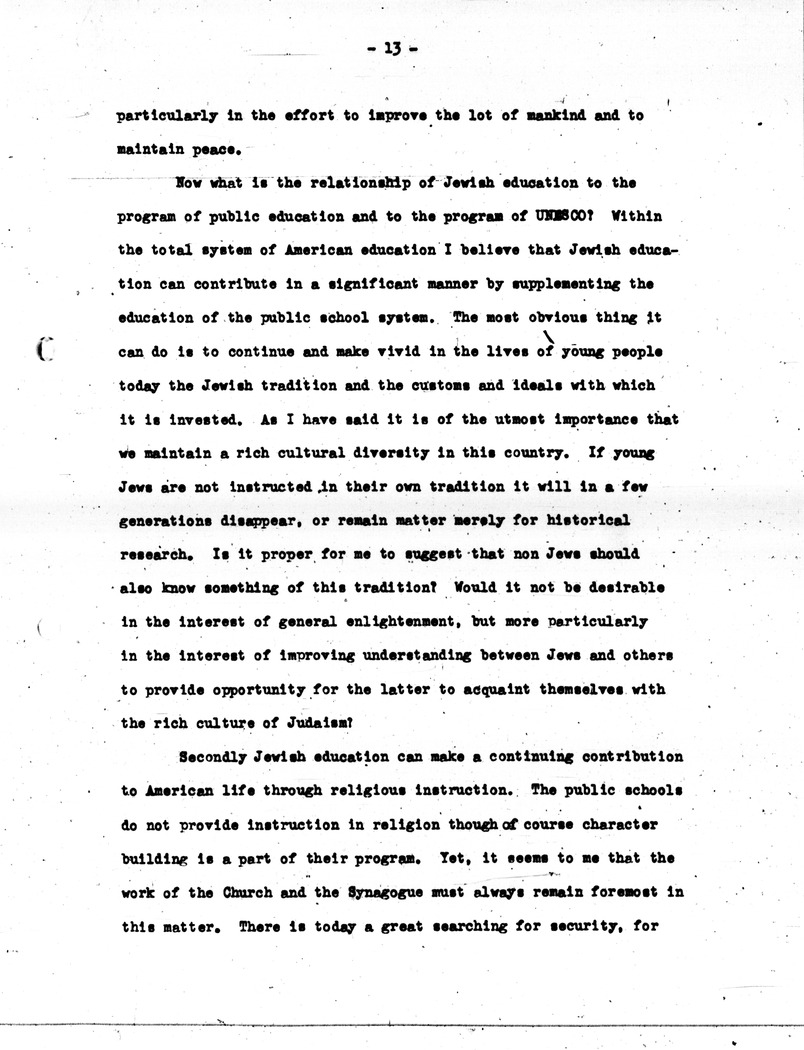Address By Commissioner Of Education Earl McGrath, American Public Education, Jewish Education and International Understanding
