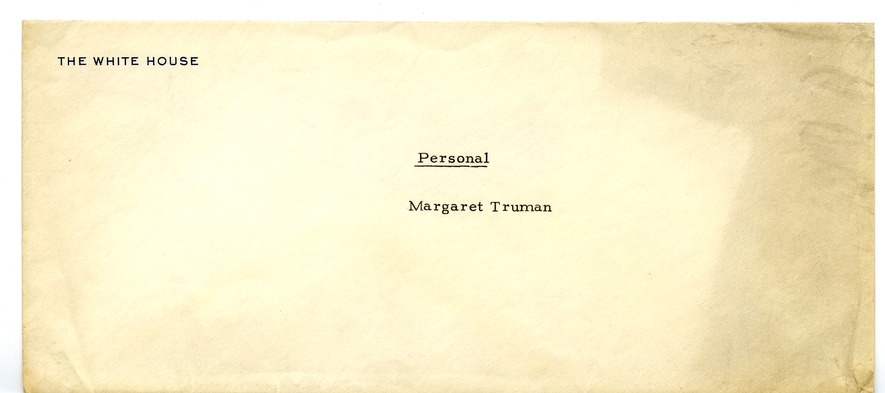 Letter from Harry S. Truman to Margaret Truman