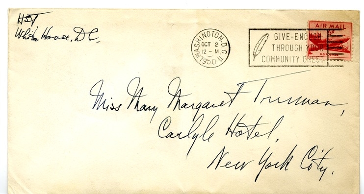 Letter from Harry S. Truman to Margaret Truman