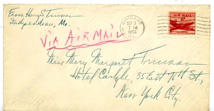 Letter from Harry S. Truman to Margaret Truman