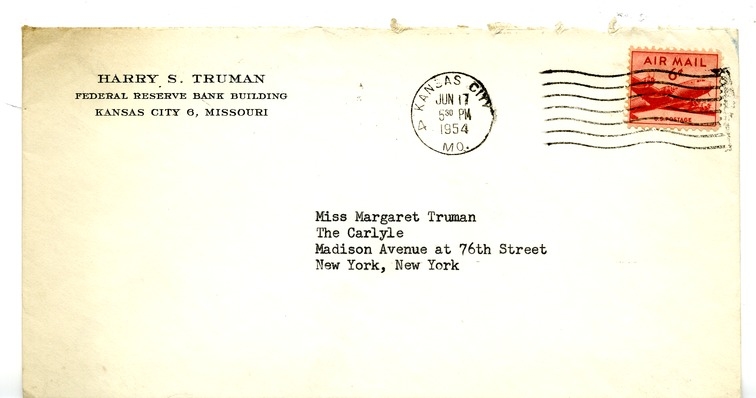 Letter from Harry S. Truman to Margaret Truman