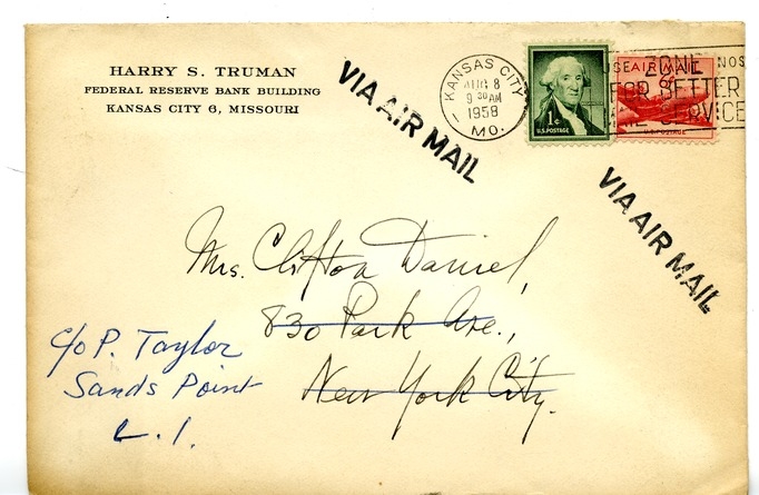 Letter from Harry S. Truman to Margaret Truman