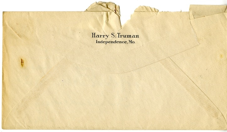 Letter from Harry S. Truman to Margaret Truman