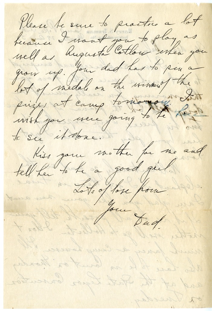 Letter from Harry S. Truman to Margaret Truman