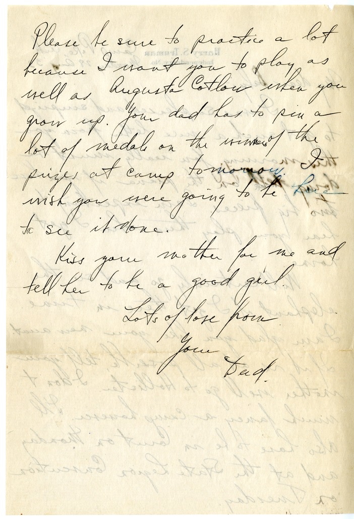 Letter from Harry S. Truman to Margaret Truman