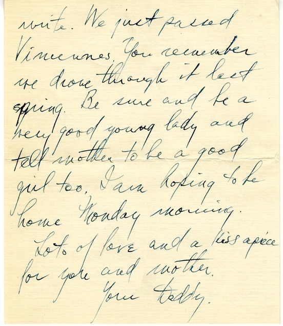 Letter from Harry S. Truman to Margaret Truman