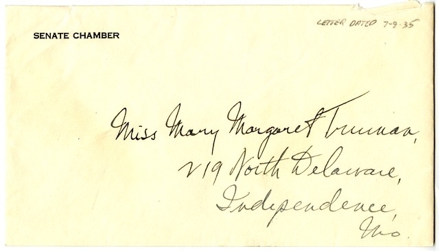 Letter from Harry S. Truman to Margaret Truman