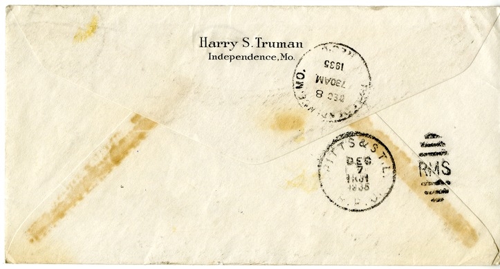 Letter from Harry S. Truman to Margaret Truman