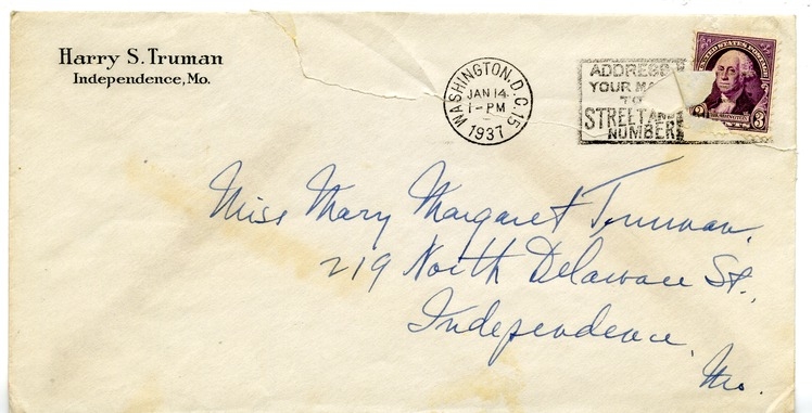 Letter from Harry S. Truman to Margaret Truman