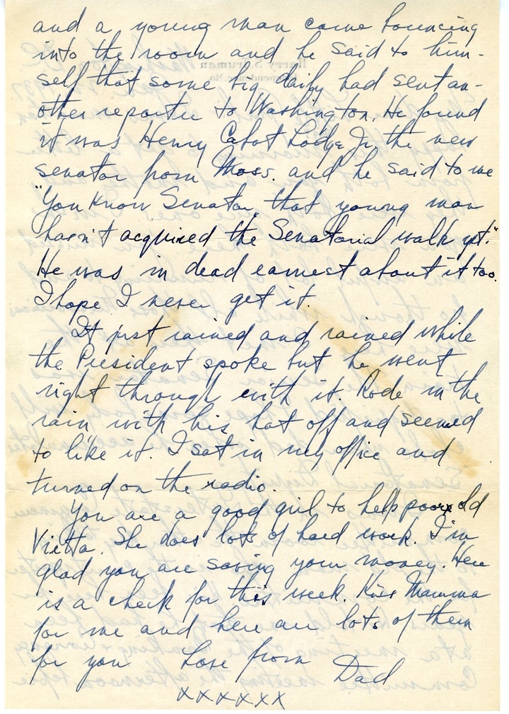 Letter from Harry S. Truman to Margaret Truman