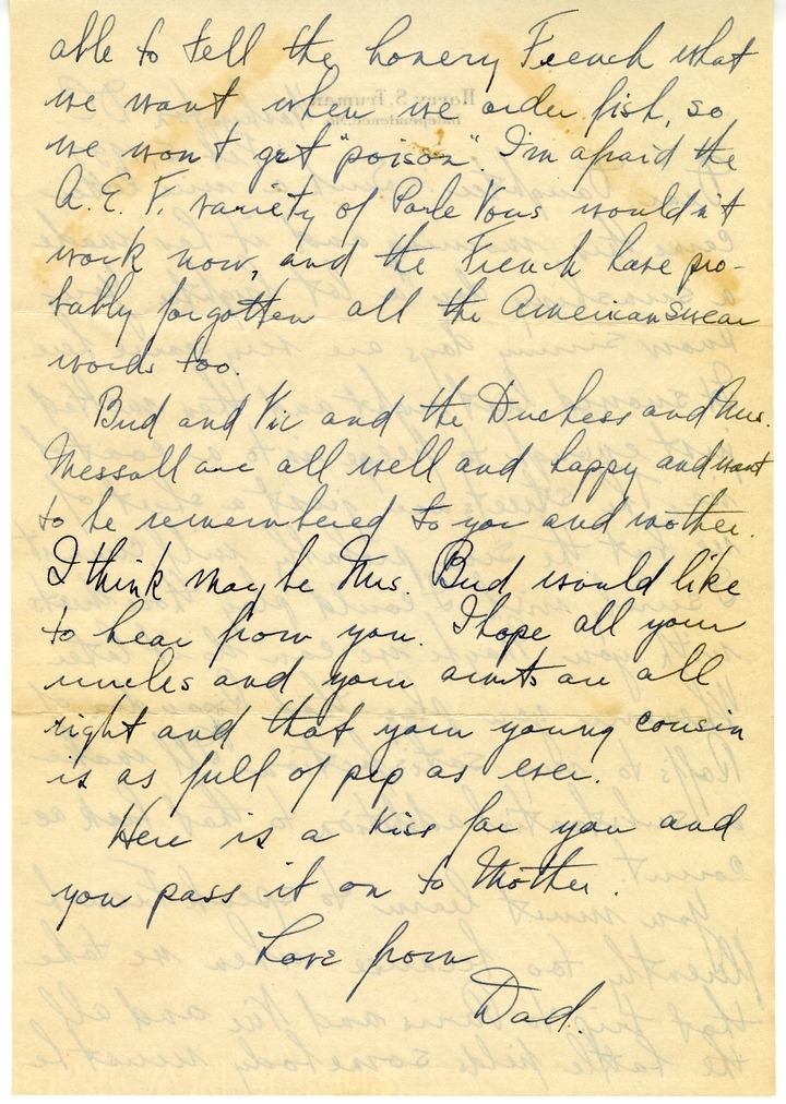 Letter from Harry S. Truman to Margaret Truman