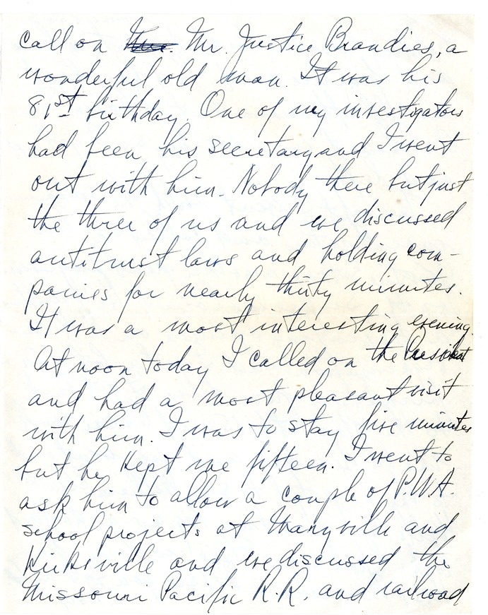 Letter from Harry S. Truman to Margaret Truman