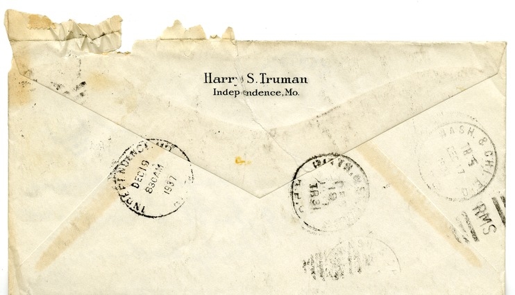 Letter from Harry S. Truman to Margaret Truman