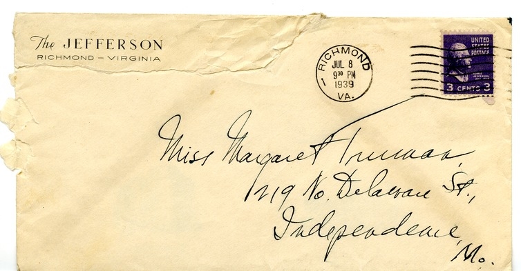 Letter from Harry S. Truman to Margaret Truman