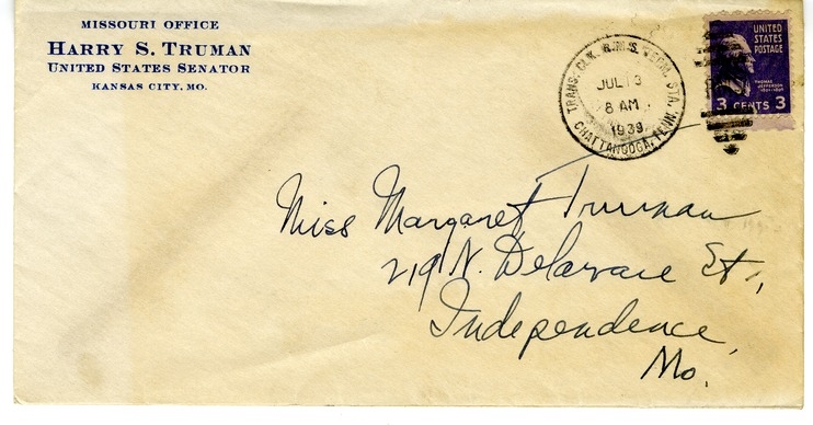 Letter from Harry S. Truman to Margaret Truman