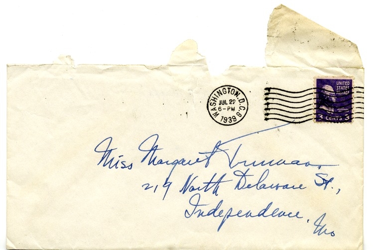 Letter from Harry S. Truman to Margaret Truman
