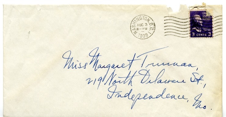 Letter from Harry S. Truman to Margaret Truman
