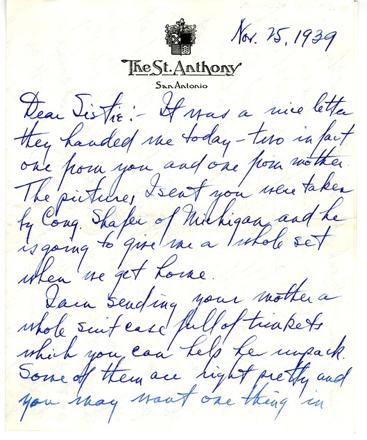 Letter from Harry S. Truman to Margaret Truman