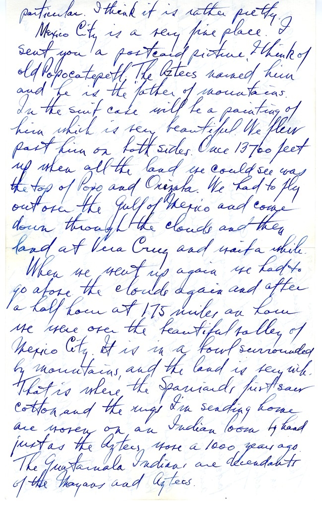 Letter from Harry S. Truman to Margaret Truman