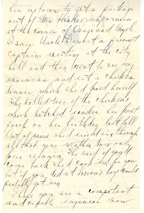 Letter from Harry S. Truman to Margaret Truman