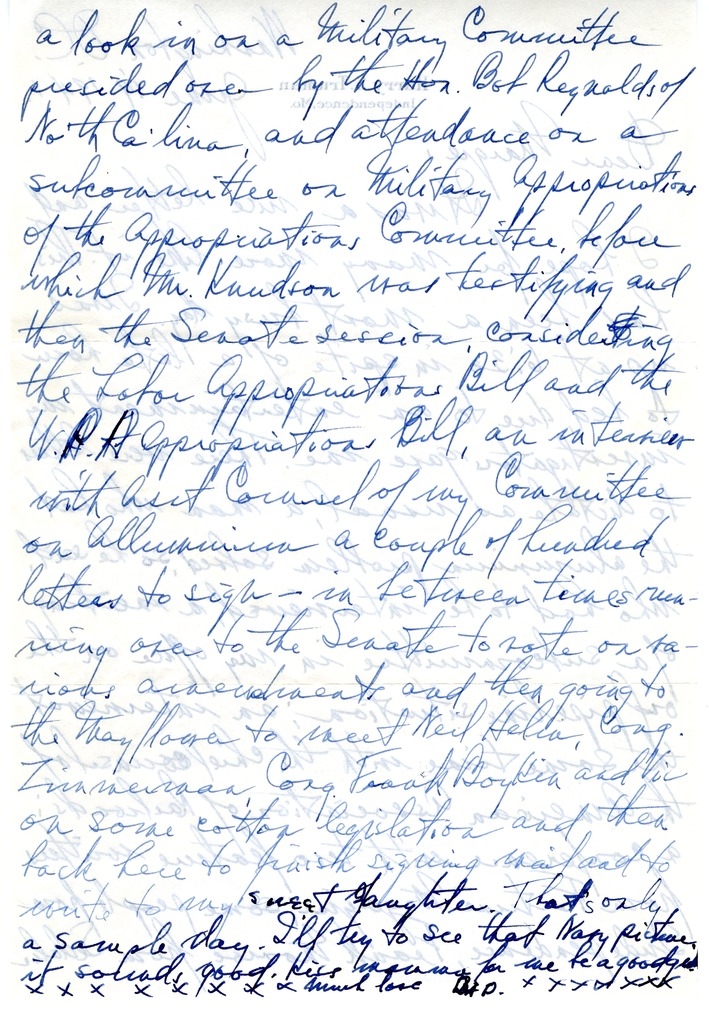 Letter from Harry S. Truman to Margaret Truman