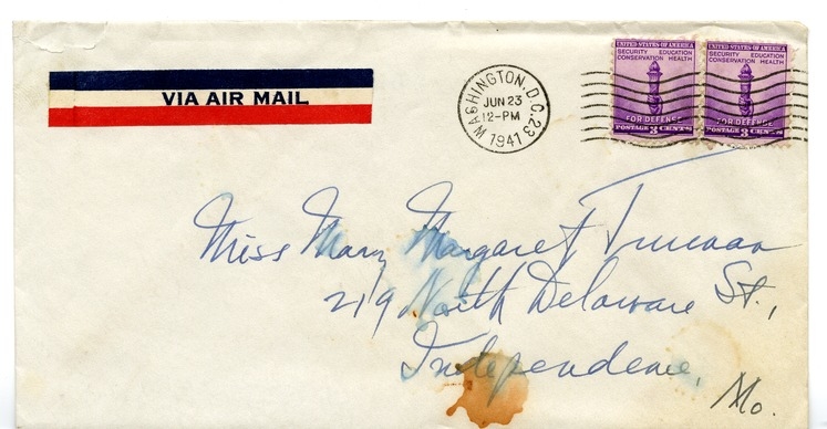 Letter from Harry S. Truman to Margaret Truman