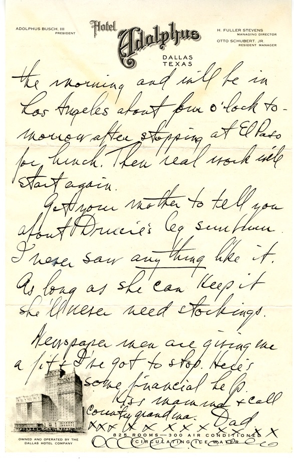 Letter from Harry S. Truman to Margaret Truman