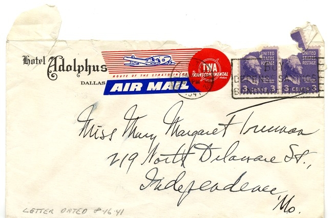 Letter from Harry S. Truman to Margaret Truman