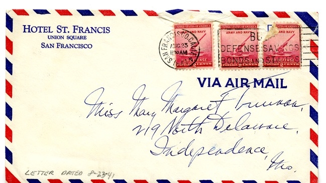 Letter from Harry S. Truman to Margaret Truman