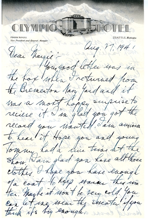 Letter from Harry S. Truman to Margaret Truman