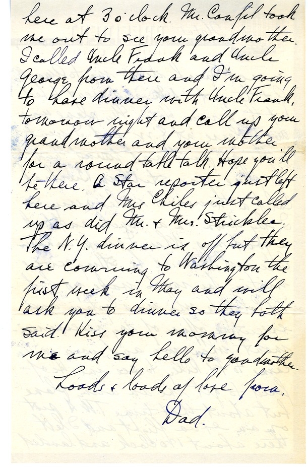 Letter from Harry S. Truman to Margaret Truman