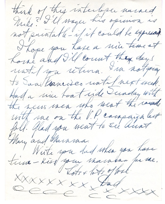 Letter from Harry S. Truman to Margaret Truman