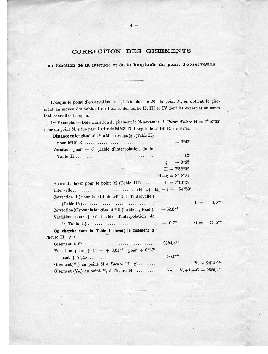 Tables for Orientation