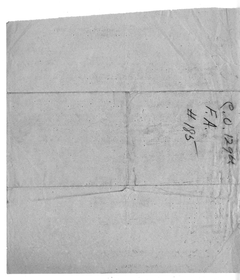 Patrol Order Number 3 from First Lieutenant John A. Hoffman